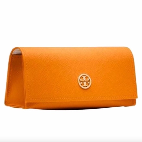Tory Burch Accessories - Tory Burch Orange Saffiano Leather Case